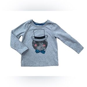 Hanna Andersson Size 100, 4, Moon Long Sleeve Tee